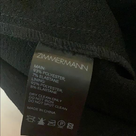 Zimmermann Black Wide Leg High Waisted Trouser - Picture 3 of 15